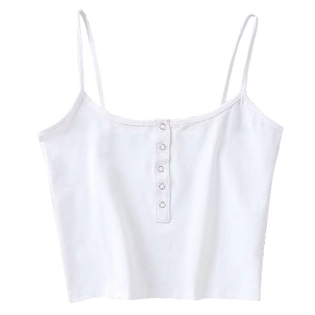 Hollow Out Crop Top Camisoles streetwear